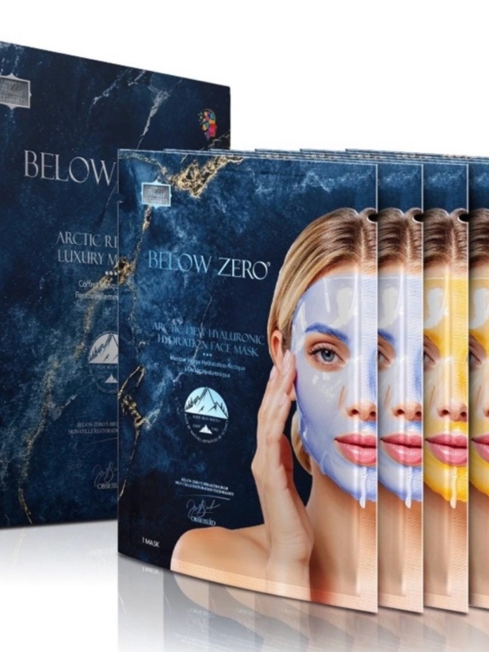 Below Zero Artic Hyaluronic Hydration Face Mask - Blue